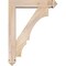Ekena Millwork Balboa Arts and Crafts Smooth Bracket w/ Offset Brace, Douglas Fir, 5 1/2"W x 24"D x 32"H BKT0604X24X32BOA03SDF - alternate 2